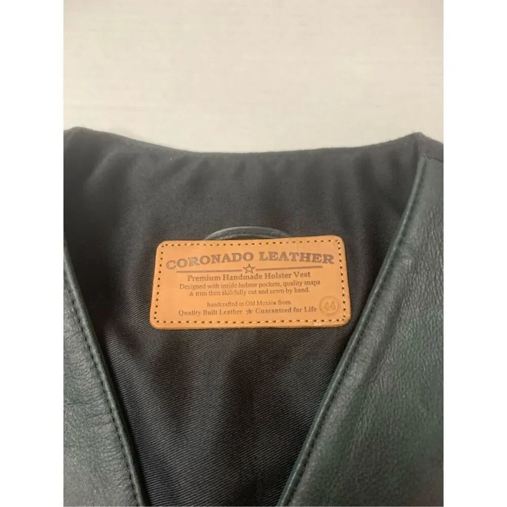Vintage Coronado Leather Concealed Carry Vest